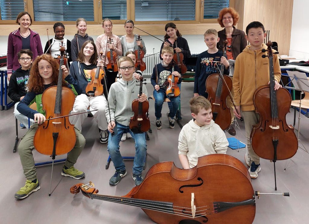 Das Streicherensemble auf der BUGA in Mannheim